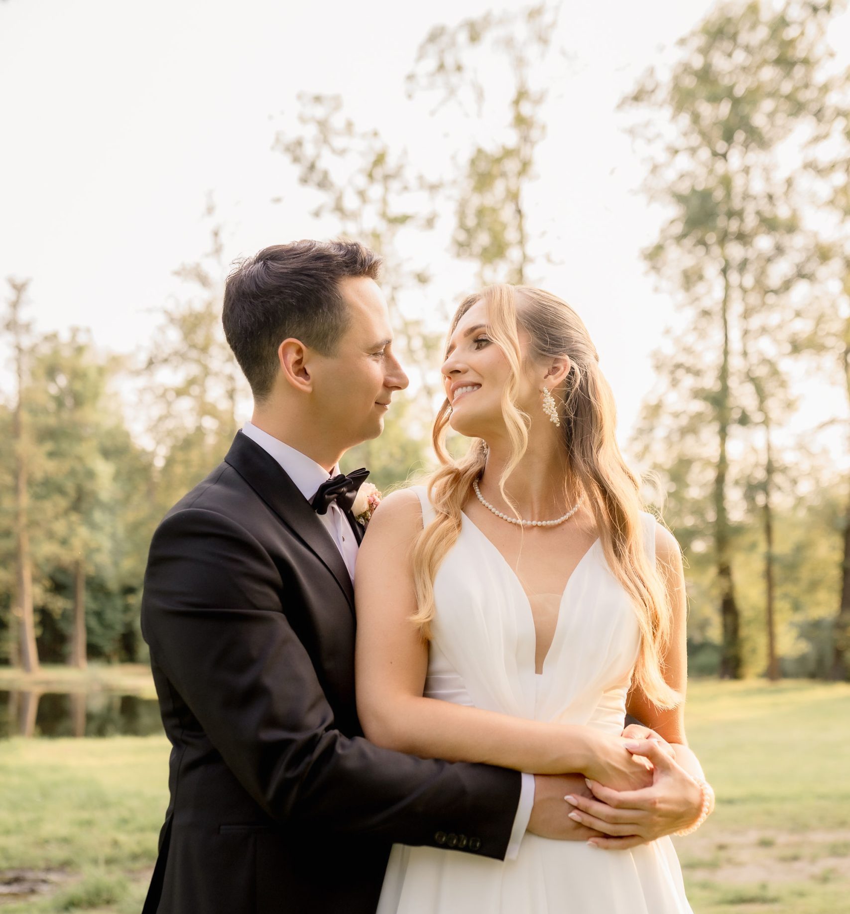 Pierwsze spojrzenie Natalii i Jakuba w dniu ślubu